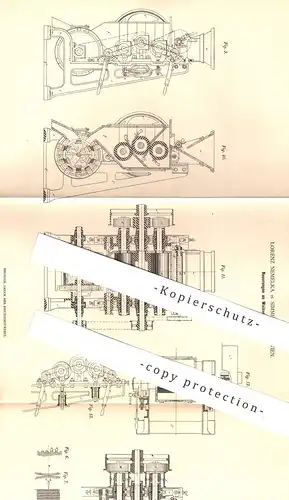 original Patent - Lorenz Nemelka , Wien / Simmering , 1879 , Walzenmühle | Walze - Mühle | Mühlen | Walzwerk | Müller