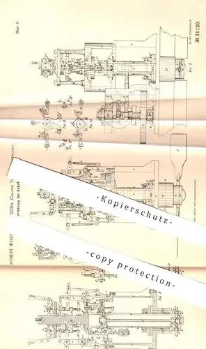 original Patent - Robert Wilcox , St. Kilda , Victoria , Australien , 1884 , Antrieb für Schiffe | Schiff , Propeller !!