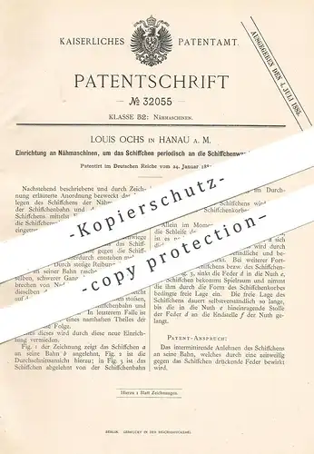 original Patent - Louis Ochs , Hanau / Main , 1885 , Nähmaschine | Nähmaschinen , Nähen , Schneider , Schneiderei !!!