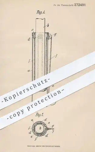 original Patent - C. D. Magirus AG , Ulm / Donau , 1913 , Röhren an Teleskopmasten | Teleskop , Flaschenzug !!