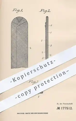 original Patent - Eugen Jetter in Berlin / Charlottenburg , 1905 , rostsichere Stäbe für Korsett | Korsettstäbe , Mode !