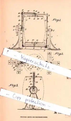 original Patent - C. Hagenmüller in Erfurt , 1906 , Maschine zum Ausschwenken von Lagerfässern !!!