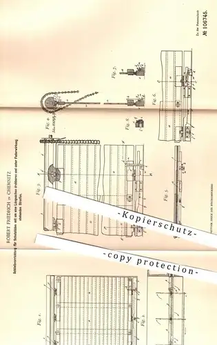 original Patent - Robert Friedrich , Chemnitz , 1898 , Schließvorrichtung für Schaufenster - Schutzläden | Fenster !!