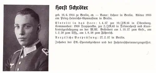 Personalkarte Wehrmacht - Wolfgang Schreck in Magdeburg und Hors Schröter in Berlin , Potsdam , NSDAP , Arzt !!!