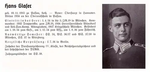 Personalkarte Wehrmacht - Werner Gruhl in Poppitz und Hans Glaser in Passau , Döbeln , Hannover , NSDAP , Arzt !!!