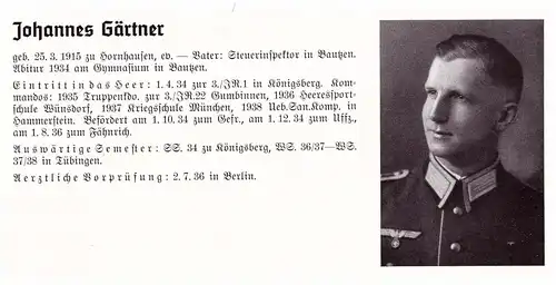 Personalkarte Wehrmacht - J. Gärtner in Hornhausen und Rolf Giese in Erfurt , Neiße , Duisburg , Bautzen NSDAP , Arzt !!