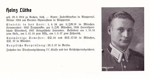 Personalkarte Wehrmacht - Erich Matzat / Erfurt und Heinz Lütke / Aachen , Wuppertal , Königsberg , Gumbinnen , Arzt !!!