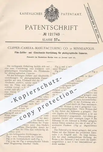 original Patent - Clipper Camera Manufacturing Co. , Minneapolis , 1900 , Filmband , Filme für Foto - Kameras | Fotograf