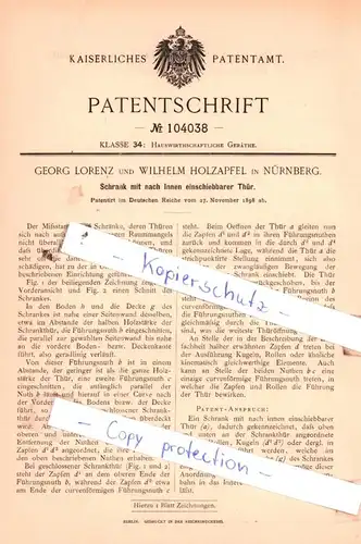 original Patent - Sidney Leetham in Hungate und Henry Simon in Manchester , 1897 , Hauswirthschaftliche Geräthe !!!