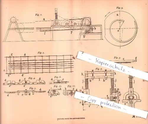 Original Patent  - Jean Marie Andrè Faure in Limoges, Frankr. , 1904 , Reinigen von Ramie !!!