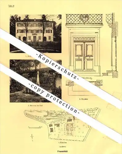 Photographien / Ansichten , 1928 , Frauenfeld , Junkholz , Prospekt , Architektur , Fotos !!!