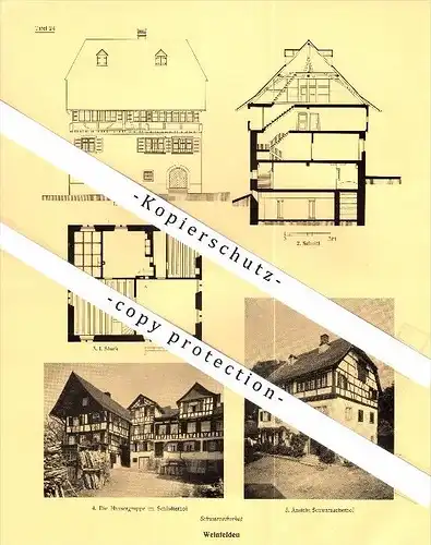 Photographien / Ansichten , 1928 , Weinfelden , Prospekt , Architektur , Fotos !!!