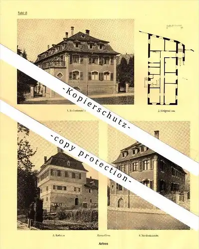 Photographien / Ansichten , 1928 , Erlen und Arbon , Prospekt , Architektur , Fotos !!!