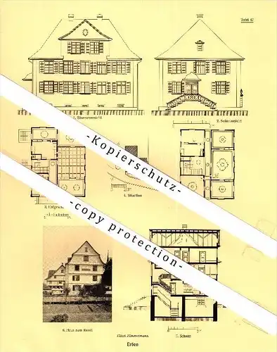 Photographien / Ansichten , 1928 , Erlen und Arbon , Prospekt , Architektur , Fotos !!!