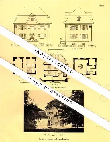 Photographien / Ansichten , 1928 , Egelshofen und Emmishofen b. Kreuzlingen , Prospekt , Architektur , Fotos !!!