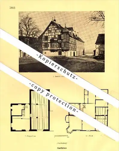 Photographien / Ansichten , 1928 , Gottlieben , Tägerwilen , Bez. Kreuzlingen , Prospekt , Architektur , Fotos !!!