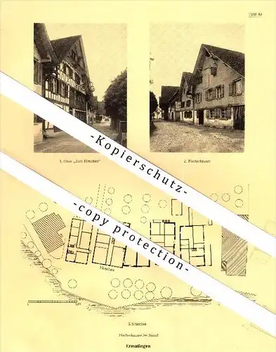 Photographien / Ansichten , 1928 , Ermatingen , Kreuzlingen , Emmishofen , Prospekt , Architektur , Fotos !!!