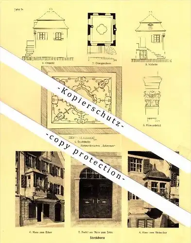 Photographien / Ansichten , 1928 , Steckborn , Bez. Frauenfeld , Prospekt , Architektur , Fotos !!!