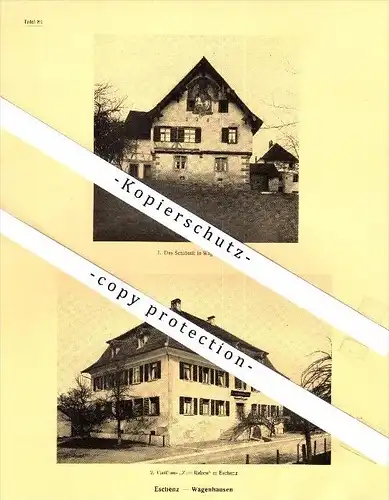 Photographien / Ansichten , 1928 , Wagenhausen , Eschenz und Steckborn , Thurgau , Prospekt , Architektur , Fotos !!!