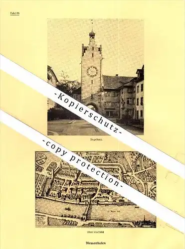 Photographien / Ansichten , 1928 , Diessenhofen und Wagenhausen , Thurgau , Prospekt , Architektur , Fotos !!!