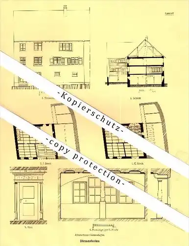 Photographien / Ansichten , 1928 , Diessenhofen , Thurgau , Prospekt , Architektur , Fotos !!!