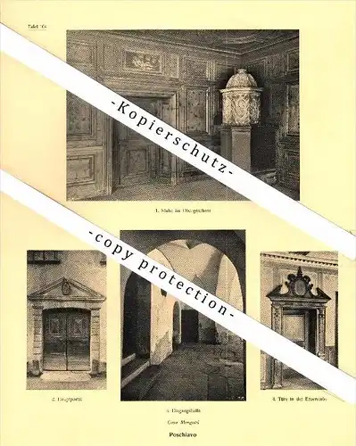 Photographien / Ansichten , 1923 , Poschiavo , Prospekt , Architektur , Fotos !!!