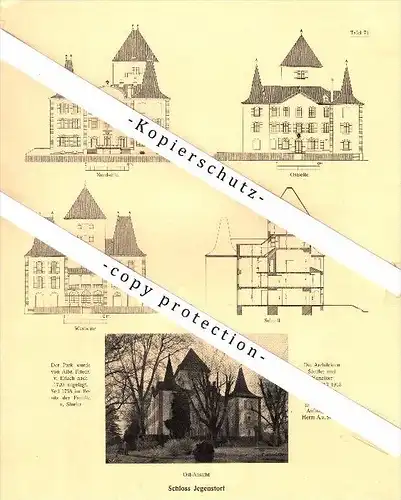 Photographien / Ansichten , 1922 , Schloss Jegenstorf , Prospekt , Architektur , Fotos !!!