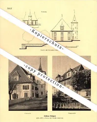 Photographien / Ansichten , 1922 , Utzigen / Vechigen , Prospekt , Architektur , Fotos !!!