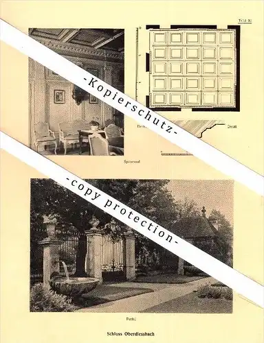 Photographien / Ansichten , 1922 , Schloss Oberdiessbach und Reichenbach b. Bern , Prospekt , Architektur , Fotos !!!