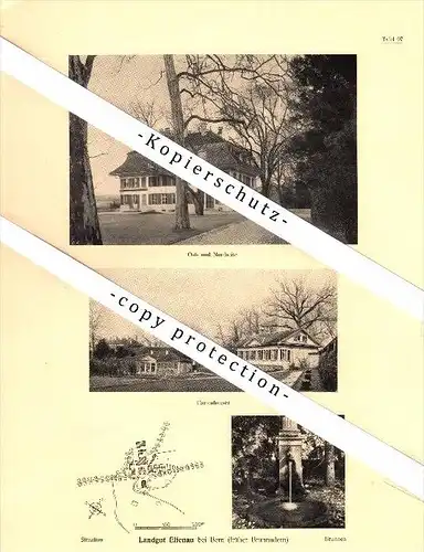 Photographien / Ansichten , 1922 , Waldegg b. Zollikofen und Elfenau b. Bern , Prospekt , Architektur , Fotos !!!