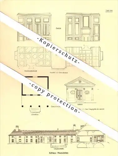 Photographien / Ansichten , 1922 , Schloss Thunstetten , Prospekt , Architektur , Fotos !!!