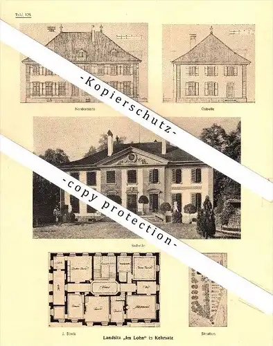 Photographien / Ansichten , 1922 , Landgut in Kehrsatz , Prospekt , Architektur , Fotos !!!