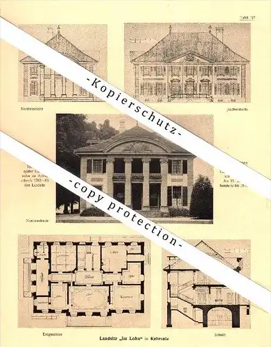 Photographien / Ansichten , 1922 , Landgut in Kehrsatz , Prospekt , Architektur , Fotos !!!