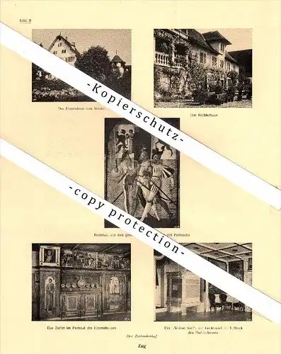 Photographien / Ansichten , 1922 , Zug , Prospekt , Architektur , Fotos !!!