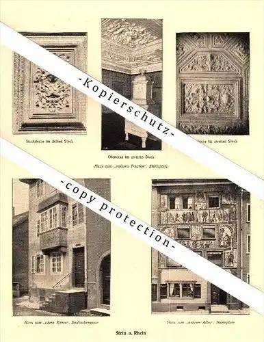 Photographien / Ansichten , 1918 , Stein am Rhein , Prospekt , Architektur , Fotos !!!