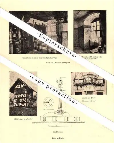 Photographien / Ansichten , 1918 , Stein am Rhein , Prospekt , Architektur , Fotos !!!
