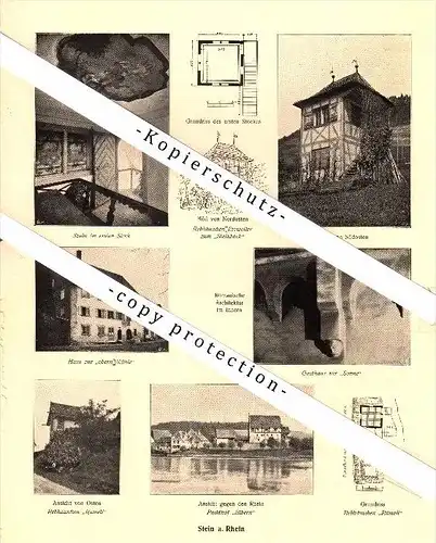 Photographien / Ansichten , 1918 , Stein am Rhein , Thayngen , Prospekt , Architektur , Fotos !!!