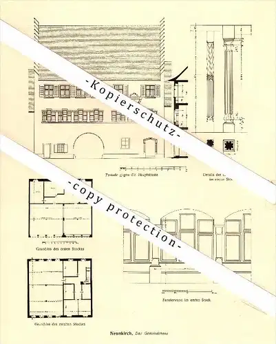 Photographien / Ansichten , 1918 , Neunkirch , Prospekt , Architektur , Fotos !!!