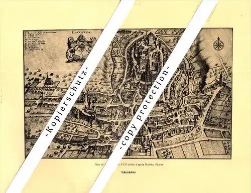 Photographien / Ansichten , 1925 , Lausanne , Prospekt , Architektur , Fotos !!!