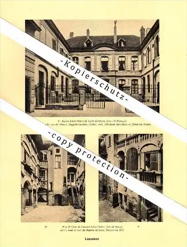 Photographien / Ansichten , 1925 , Lausanne , Hotel , Prospekt , Architektur , Fotos !!!