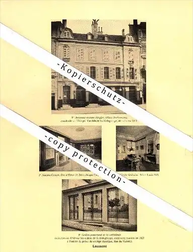 Photographien / Ansichten , 1925 , Lausanne , Maison Masson , Prospekt , Architektur , Fotos !!!