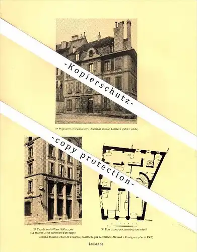 Photographien / Ansichten , 1925 , Lausanne , Maison Masson , Prospekt , Architektur , Fotos !!!