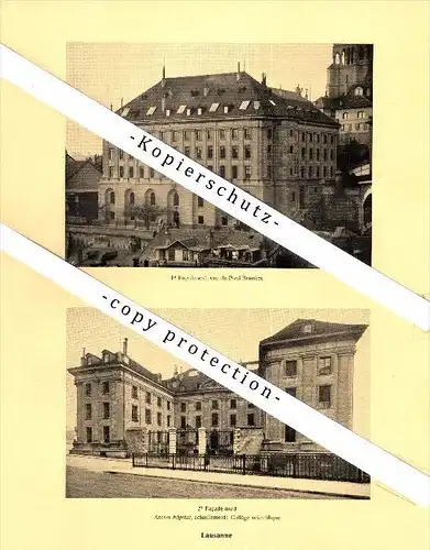 Photographien / Ansichten , 1925 , Lausanne , Ancien Hospital , Pavillon , Prospekt , Architektur , Fotos !!!