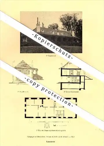 Photographien / Ansichten , 1925 , Lausanne , Pavillon , Prospekt , Architektur , Fotos !!!