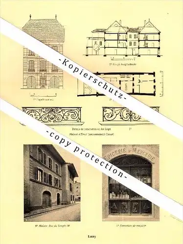 Photographien / Ansichten , 1925 , Villette / Lavaux , Lutry , Prospekt , Architektur , Fotos !!!
