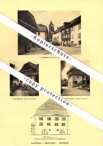 Photographien / Ansichten , 1925 , Saint-Légier-La Chiésaz , Chardonne , Prospekt , Architektur , Fotos !!!