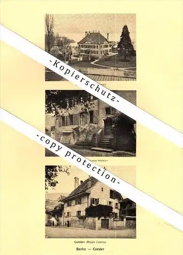 Photographien / Ansichten , 1925 , Saint-Légier-La Chiésaz , Burier , Corsier , Prospekt , Architektur , Fotos !!!