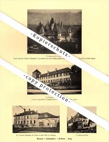 Photographien / Ansichten , 1925 , Renens , Mex , Saint-Prex , Etoy , Echandens , Prospekt , Architektur , Fotos !!!