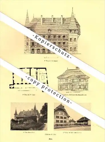 Photographien / Ansichten , 1925 , Renens , Mex , Saint-Prex , Etoy , Echandens , Prospekt , Architektur , Fotos !!!