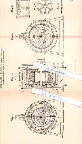 Original Patent - C. Franzel in Domstadtl / Domasov nad Bystricí , 1889 , Mühlen , Sternberk /  !!!